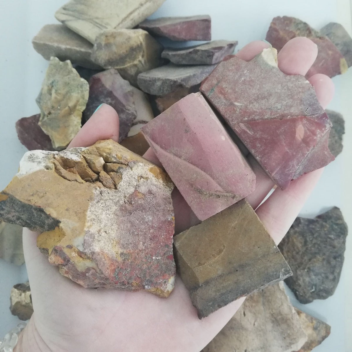 Rough - Slab - Mookaite - 1KG (12-18 pc) Rough - Slab - Mookaite - 1KG (12-18 pc)
